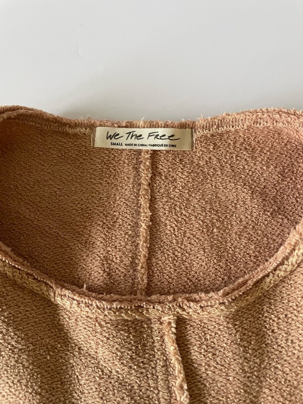 Free People We The Free Raw Edge Hi-Lo Tank – Beige – Size Small - Picture 3 of 7